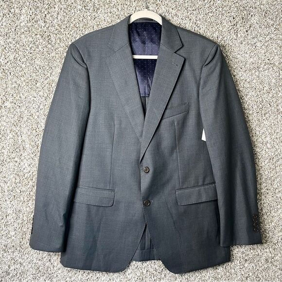 Alton Lane Blazer Men’s 40R Tailored Fit Gray Wool Blend Suit Jacket New - Picture 1 of 6